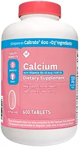 Member 's Mark Calcium 600mg s vitaminem D-3 600Tablets