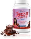 Jazzy Vegan Protein Powder for Women (907 gm) Chocolate Protein Powder, Laktosa & gluten Free Protein Blend, Plant Based, Nutrition for Energy Boost (28 Servings) Sladké se stevií
