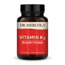Dr. Mercola Vitamin K2-180 mcg Vitamin K2 jako MK-7 - Podporuje zdravou arteriální funkci a srdeční zdraví - Non- GMO, gluten- Free & Dairy- 90 Kapsle (90 Služení)