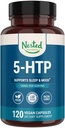 Nested Naturals 5-HTP 100 mg (5-hydroxytryptofan) - Podpora spánku a nálady - 5HTP dodatek pro přirozeně sourced serotoninu - 120 Non- GMO, Veganské kapsle