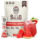Salud 2in-1 Hydratace a imunita Electrolytes Powder, Meloun Margarita - 15 Servings, Agua Fresca Drink Mix, Elderberry, Dairy & Soy Free, Non- GMO, Gluten Free, Vegan, Low Calorie, 1G Cukr