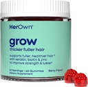 Její vlastní růst gumové, podporuje tlustší vlasy, S Biotin, Keratin & Koňský ocas, Podporuje Fuller vlasy, Zdravý růst vlasů, Berry Flavor, 60 Gummies