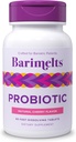 Barimelts Probiotic, 5 miliard CFU - 60 Fast- Diseling Tablety (2- Month Supply) - Sugar- Free Probiotika pro ženy, Podpora Gut zdraví po bariatrické chirurgii, přírodní třešňový flavor
