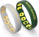 Mosquito Repelent Náramky, 2 Pack Silicon Mosquito Repelent náramky, Deet- Free Insect & Bug Repelent Wrist Bands pro dospělé a děti Indoor Outdoor Use (Dark Green & Gray)