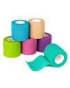 Fricare Self Adhesive Obvaz Wrap, Lékařská páska v první pomoci Kit, Soudržné Obvazy pro zranění sportovní Vet, 2 Inches X 5 Yards 6 Rolls, Rainbow