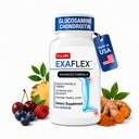 N- Labs ExaFlex Glucosamine Chondroitin MSM, Bromelain Kapsle - Společné doplňky pro muže a ženy s Botwellia Extract, Turmeric a Quercetin - Podporuje společné zdraví - Vyrobeno v USA - 60 Kapsle