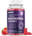 Lipozomální NAD Resveratrol Doplněk Gummies 1200mg s NAD +, Quercetin, TMG, Pterostilben, Červený extrakt, Antioxidant, Zdravé stárnutí, Opravy buněk, Energie, Mozková funkce - 60 Gumy