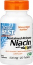 Lékařův nejlepší skutečný niacin rozšířené uvolnění, 500 mg, 120 Počet