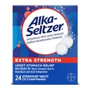 Alka- Seltzer Extra Strength Heartburn Relief Effervescent Antacid Tablety, Rychlé Požití Relief, 24 Ct