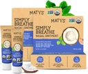 Matys Organic Simple Dýchání Nasal Ointment pro suché nosy a nozdry Vzhledem k alergie, Nose Krvácení, CPAP & Oxygen zařízení Irritation, Čisté slané alternativy pro dospělé a děti, 2 Pack, 0,5 z každé