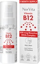 Vitamin B12 Spray 500 mcg (150 Servingů) - Quick Absorption MHA Complex (Methylkobalamin, Hydroxykobalamin, Adenosylkobalamin) - Vegan, Non- GMO, Tekutý doplněk B12