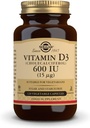 Solgar Vitamin D3 (Cholekalciferol) 15 mcg (600 IU), 120 Rostlinné kapsle - Pomáhá udržovat zdravé kosti a zuby - Imunitní podpora - Non- GMO, Lepek zdarma, mlékárenské zdarma, Kosher, Halal - 120 Služení