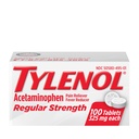 Tylenol Pravidelné tablety síly s 325 mg acetaminofenu, Reliever na snížení horečky a bolesti na bolest hlavy, bolesti zad, svalů, bolesti kloubů a menstruace, 100 ct