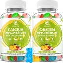 Vápník Magnesium Zinkový dodatek s vitaminem D3, bez cukru vápníkové gumy pro ženy, vysoká potence hořčík gumy pro kosti a svalovina a imunitní zdraví, Smíšené chutě - 120 Počet