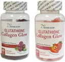 Nature Glow Glutathione Collagen Glow, 60 Organic Chewable Gummies (Jahoda (1Lahev) & Brusinka (1 Lahev))