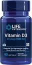 Life Extension Vitamin D3 25 mcg (1000 IU), Podpora imunitního systému, Kostní zdraví, Whole- Body Health, Velikost hodnoty, Gluten- Free, Non- GMO, 90 softgels