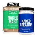 NAKED Soy- Free Protein Bundle: 8LB Čokoláda Vegan Mass Creatin
