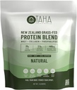 Taha Health & Nutrition Mind + Body Protein Blend - Natural, Neochucené 124; 25g Protein from Whey & Collagen + 400mg Mléčné fosfolipidy CY124; Grass- Fed, Free- range New Zealand Dairy CY124; 2LB