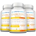 Schválené Věda Energysyl - Kofein zdarma - s Adaptogeny, B Vitaminy, a Bioperin - 3 Měsíční dodávky - 180 Kapsle