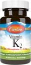 Carlson Labs Vitamin K2-7 45 MCG Minerální doplňky, 90 Počet