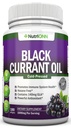 Černý Currant Oil - 1000 Mg - 180 Softgels - Cold- Pressed Pure Black Currant Seed Oil - Hexane Free - 140mg GLA Per Serving - Reguluje hormonální rovnováhu - Skvělé pro imunitní systém, vlasy a kůži