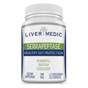 Serrapeptáza Čistá stravitelné proteolytické enzymy Enteric Coated Premium Health Gut Protection a Vegan Játra Supplement for Sinus, Respirační a Gut Health NonGMO (60 Caps)