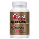 Qunol Plus Ubiquinol CoQ10 100mg s Omega 3 Fish Oil 250mg, Extra síla Antioxidant Dodatek, 90 Počet
