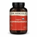 Dr. Mercola Organic Ashwagandha - Podporuje výrobu energie a adrenální zdraví - 800 mg Per Serving - Non- GMO, gluten- Free & Soy- Free - Certified USDA Organic - 180 Kapsle (90 Služeb)