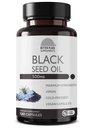 Black Seed Oil Kapsle 124; (Non- GMO & Vegan) Cold- Pressed Nigella Sativa Poskytování čisté černé Cumin Seed Oil 124; Super antioxidant pro trávení, spojky, vlasy & kůže 124; 500mg na kapslí