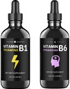 Vitamin B6 a Vitamin B1 Bundle - 2 oz Each - Tekuté kapky