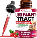Kočka a pes UTI Léčba - Močové Trakt Infekční léčby s brusinkou - Dog & Cat UTI Medicine - Advanced Ledviny a močová měchýř Podpora Multivitamin - Renální doplněk zdraví Vitamíny - Vyrobeno v USA