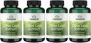 Swanson Olive Leaf Extract Kapsle s 20% Oleuropein - (120 Kapsle, 500mg každý) 4 Lahvičky