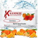 Krampade Original 2K - 2000 mg Draslík Electrolyte Powder Drink Mix 124; Reliéf na křeče - Hydratace - Zvýšený výkon 124; Orange - 20 Single Serving Packets