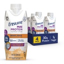 Zajistěte Max Protein Peach Nutrition Shake 124; 30g Protein, 1g cukr, 4g Fiber Blend 124; 4 balení