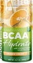 O čase BCAA Hydration Powder Orange Cream, s L-glutamin & Electrolytes, Non- GMO, gluten Free, Monk Fruit, Coconut Water, 20 Servings