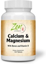 Zen doplňky - Hi potency vápník & hořčík s D3 & Boron pro zlepšení absorpce, podporuje zdraví kostí a hustota kostí 100- Tabs