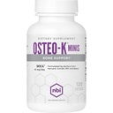 NBI Osteo-K Kostní podpora - Mini vitamin 124; Vitamin D & K komplex s doplňkem vápníku Citrát 124; 45mg vitamin K2 (MK4) pro silné zdraví kostí a funkce 124; 120ct Veggie Kapsle