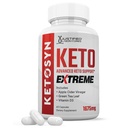 Ketosyn Keto ACV Extrémní pilulky 1675 MG Keto Podpora míchací kapsle Alternativa k Keto ACV gumové masti s jablečným moštem Extra Panenský olivový olej Powder Green Tea Leaf 60 Kapsle