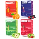Glukóza SOS Glukóza Pakety s přírodní Dextrose, Fast- Absorpce, která se okamžitě rozpustí v ústech bez potřeby vody, 4 Flavor Variety 24 Servings