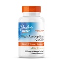 Nejlepší doktorova vysoká absorpce CoQ10 200mg s doplňkem BioPerine - Coenzym Q10 Softgels for Heart Health & Antioxidant Support, CoQ10 200 mg pro ženy a muže, non GMO - 60 Veg Softgels