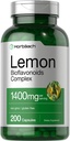 Horbäach Lemon Bioflavonoidy dodatek 124; 1400 mg CLAS124; 200 kapslí 124; Komplex s Rutin a Hesperidin CLAS124; Non- GMO a gluten zdarma
