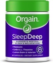 Orgain SleepDeep, Melatonin pomoc při spaní Supplement with Magnesium, GABA, L-Theanine, L-Tryptofan, Heřmánek, Lemon Balm & Valerian Root, Gluten Free, Doctor Applicated - 60 Počet, 30 denní dodávka