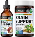 BIO KRAUTER Brain Support 60 Gummies & Brain Support Houba tinktura 4 Fl. Oz.