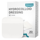 Dimora 20 Balení Hydrokoloidní ránový dresing, Ultra tenké 4 "x 4" Velké Patch Obvazy s Self- Adhesive