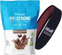 Evoluce Advance Nutrition Grass Fed 100% syrovátkový protein, 2 litry + rezistentní kapela - čistý proteinový prášek s BCAA, rychlé absorbování a rychlé trávení pro optimální svalové zotavení (Chocolate)