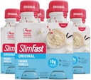 SlimFast Meal Replacement Shake, Original French Vanilla, 10g of Ready to Drink Protein, 11 Fl. Oz Bottle, 4 Count (Pack of 3) (Balení května Vary)