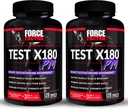 FORCE FACTOR Test X180 PM, 2-Pack, Testosteron Booster pro muže, přes noc Testosteron dodatek k budování svalů, zvýšit sílu, a podporovat hlubší, zdravější spánek a zotavení, 240 Tablety