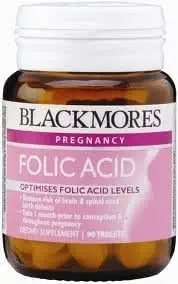 Blackmores Viltamins kyselina listová pro ženy, které jsou připraveny mít dítě 90 tablet. [Free for You Beauty Gift]
