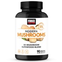 Síla Faktor Moderní houby Kapsle, Houba dodatek s Lví hříva, Turecko Ocas, & Cordyceps na podporu energie, Focus, Imunita, & Digestion, 90 Zeleninové Kapsle