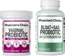 Lékařský choICE Vaginální Wellness Probiotic 30ct + Bloat & Gas Probiotic 30ct - Měsíční úleva Combo pro ženy